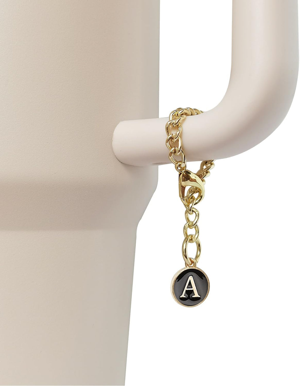 Personal Charm – Initial Letter Tumbler ID Accessory with Lobster Clasp for 30oz & 40oz Handles