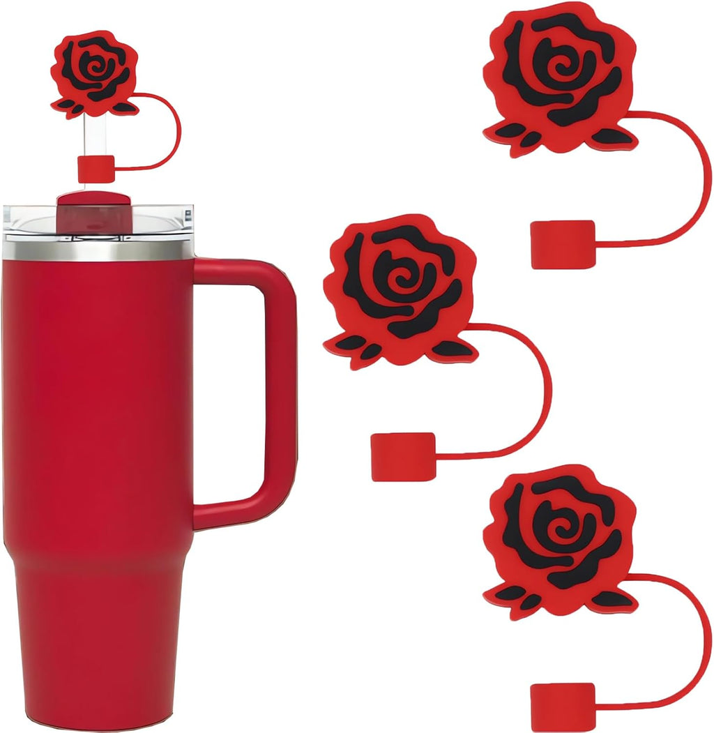 Silicone Straw Cover Set | Straw Toppers for 10mm Tumbler Straws