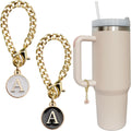 Personal Charm – Initial Letter Tumbler ID Accessory with Lobster Clasp for 30oz & 40oz Handles