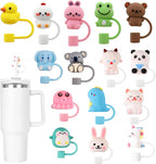 Silicone Straw Cover Set – Dust-Proof & Reusable Straw Toppers for 10mm Tumbler Straws