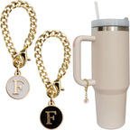 Personal Charm – Initial Letter Tumbler ID Accessory with Lobster Clasp for 30oz & 40oz Handles