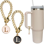 Personal Charm – Initial Letter Tumbler ID Accessory with Lobster Clasp for 30oz & 40oz Handles