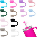 Silicone Straw Cover Set – Dust-Proof & Reusable Straw Toppers for 10mm Tumbler Straws