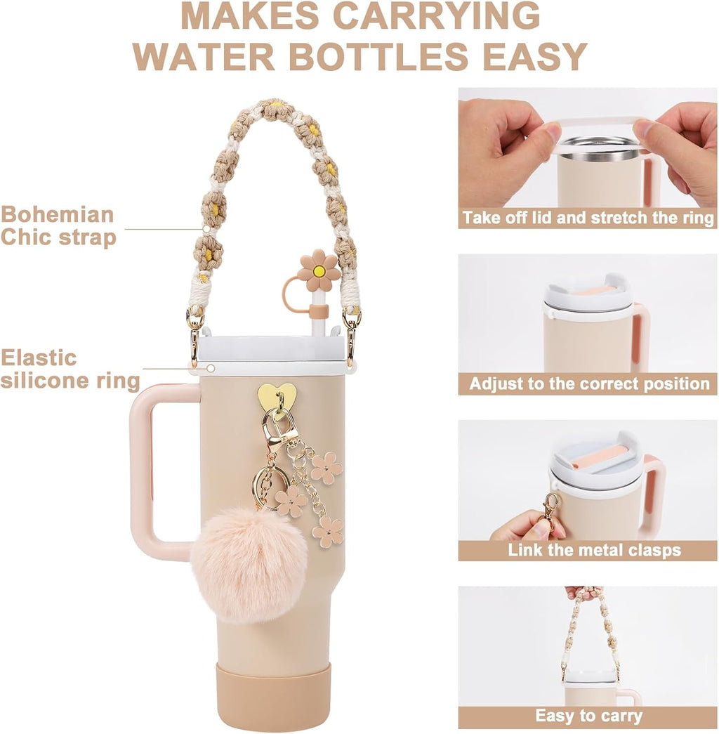 Glow Bundle: 13-Pc Premium Tumbler Accessory Set for 40oz