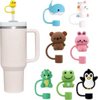 Silicone Straw Cover Set – Dust-Proof & Reusable Straw Toppers for 10mm Tumbler Straws
