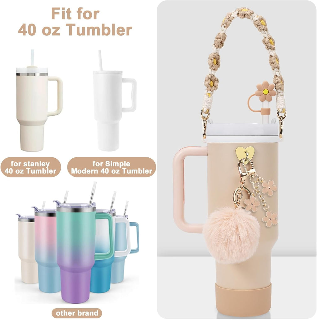 Glow Bundle: 13-Pc Premium Tumbler Accessory Set for 40oz
