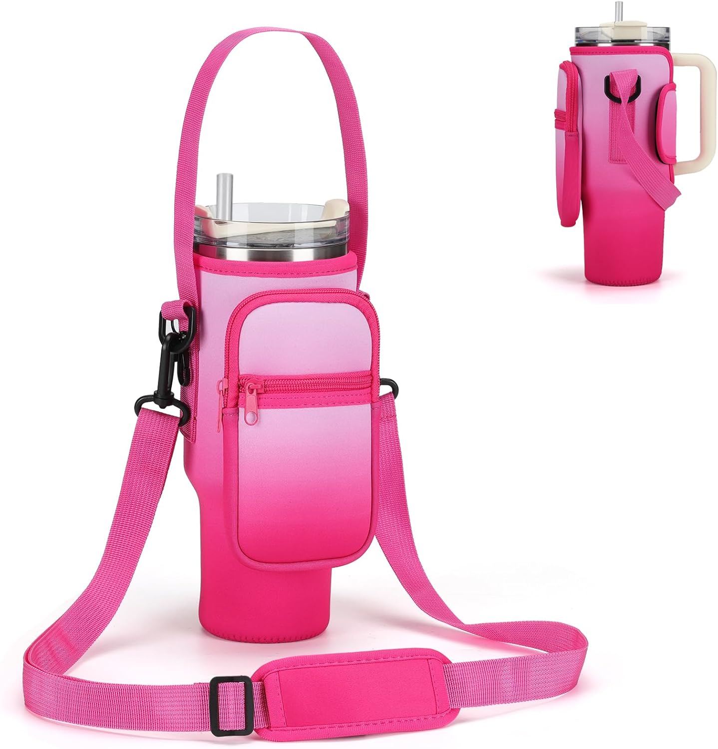 Nomad Mag-Grip Handle Sling – 2-in-1 Magnetic Phone Mount & Silicone Water Bottle Carrier for 32oz–40oz Tumblers