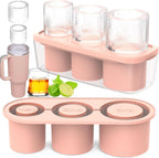 Silicone Cylinder Ice Mold with Lid – Slow-Melting Hollow Ice Cube Tray for 30oz & 40oz Tumblers, BPA-Free Silicone