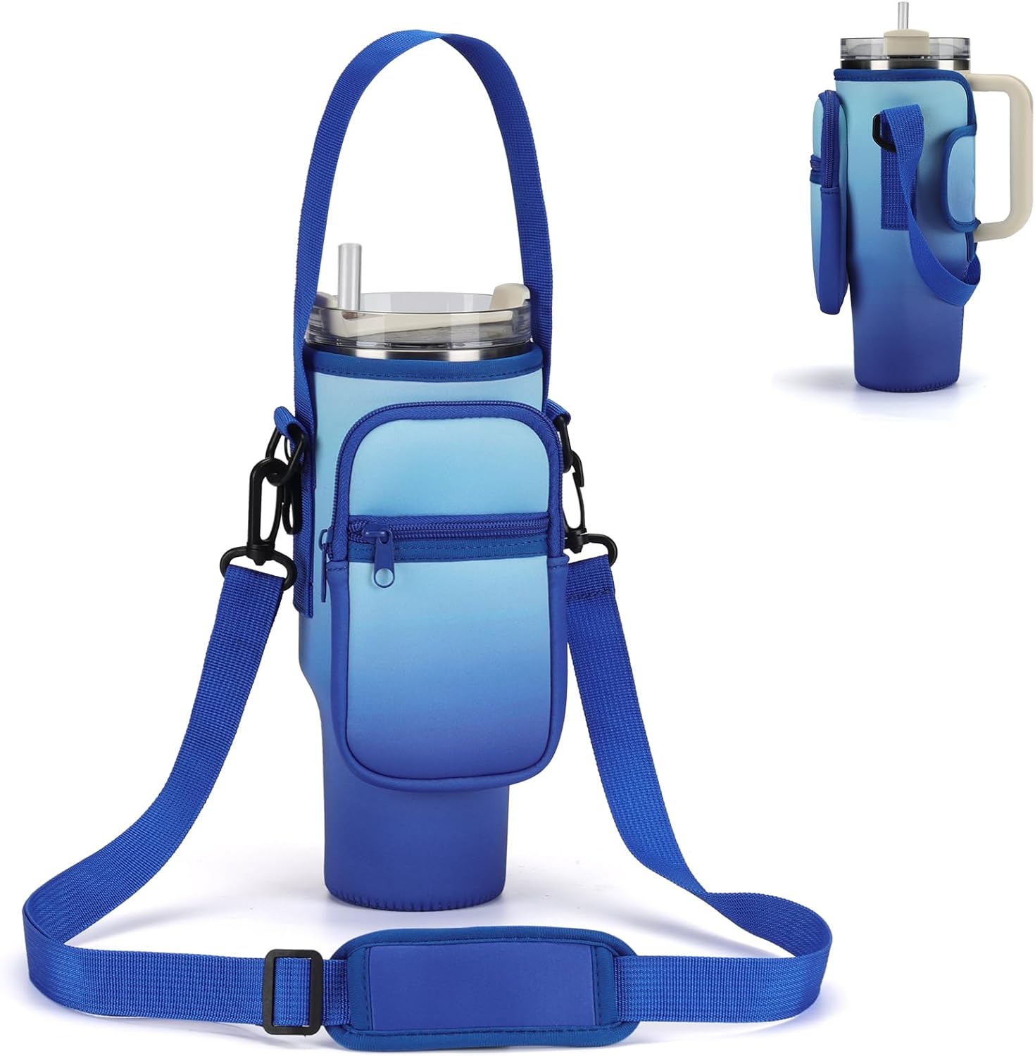 Nomad Mag-Grip Handle Sling – 2-in-1 Magnetic Phone Mount & Silicone Water Bottle Carrier for 32oz–40oz Tumblers