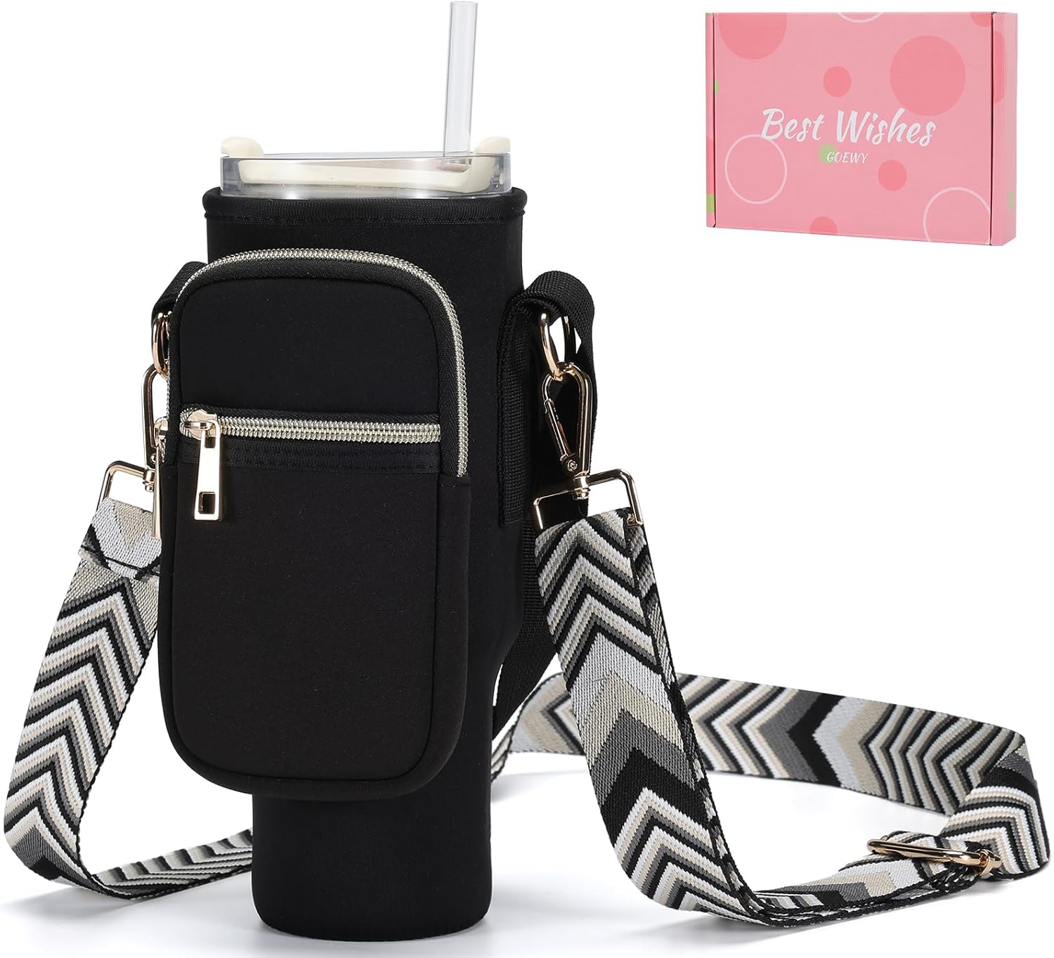 Nomad Mag-Grip Handle Sling – 2-in-1 Magnetic Phone Mount & Silicone Water Bottle Carrier for 32oz–40oz Tumblers