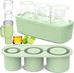 Silicone Cylinder Ice Mold with Lid – Slow-Melting Hollow Ice Cube Tray for 30oz & 40oz Tumblers, BPA-Free Silicone