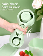 Silicone Cylinder Ice Mold with Lid – Slow-Melting Hollow Ice Cube Tray for 30oz & 40oz Tumblers, BPA-Free Silicone