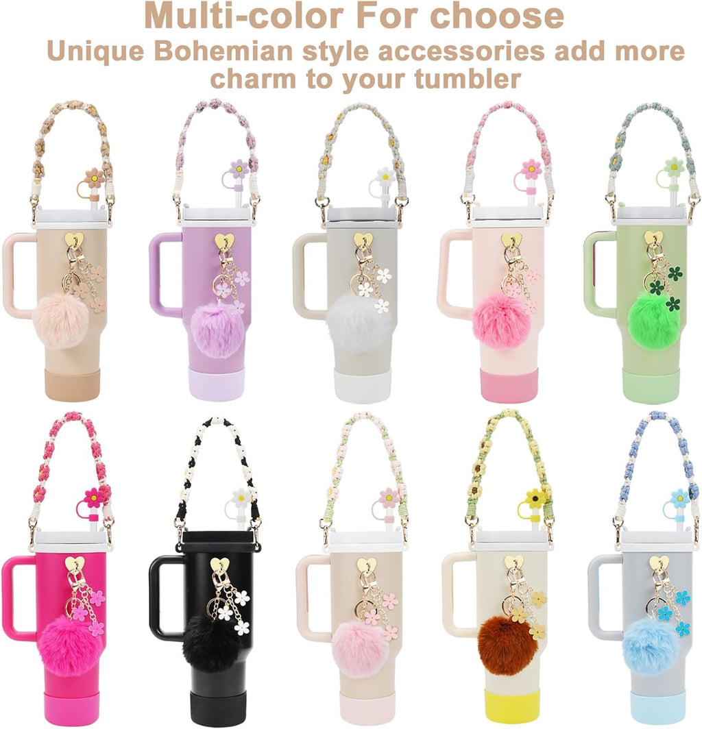 Glow Bundle: 13-Pc Premium Tumbler Accessory Set for 40oz