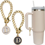 Personal Charm – Initial Letter Tumbler ID Accessory with Lobster Clasp for 30oz & 40oz Handles