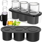 Silicone Cylinder Ice Mold with Lid – Slow-Melting Hollow Ice Cube Tray for 30oz & 40oz Tumblers, BPA-Free Silicone