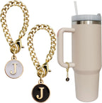 Personal Charm – Initial Letter Tumbler ID Accessory with Lobster Clasp for 30oz & 40oz Handles