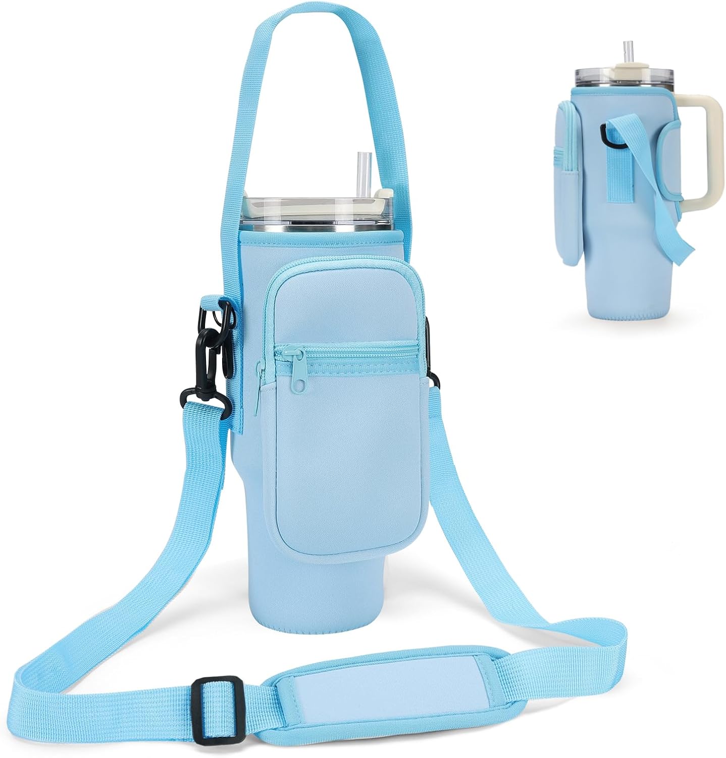 Nomad Mag-Grip Handle Sling – 2-in-1 Magnetic Phone Mount & Silicone Water Bottle Carrier for 32oz–40oz Tumblers
