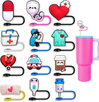Silicone Straw Cover Set | Straw Toppers for 10mm Tumbler Straws