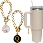 Personal Charm – Initial Letter Tumbler ID Accessory with Lobster Clasp for 30oz & 40oz Handles