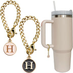Personal Charm – Initial Letter Tumbler ID Accessory with Lobster Clasp for 30oz & 40oz Handles