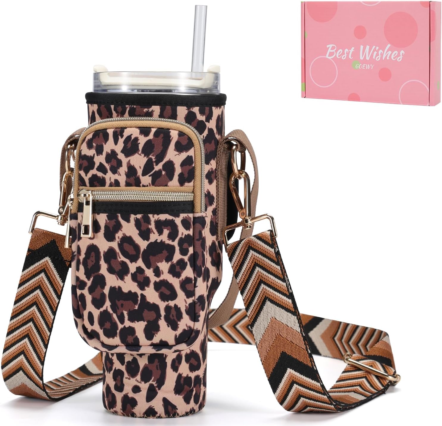Nomad Mag-Grip Handle Sling – 2-in-1 Magnetic Phone Mount & Silicone Water Bottle Carrier for 32oz–40oz Tumblers