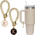 Personal Charm – Initial Letter Tumbler ID Accessory with Lobster Clasp for 30oz & 40oz Handles