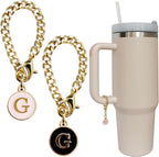 Personal Charm – Initial Letter Tumbler ID Accessory with Lobster Clasp for 30oz & 40oz Handles