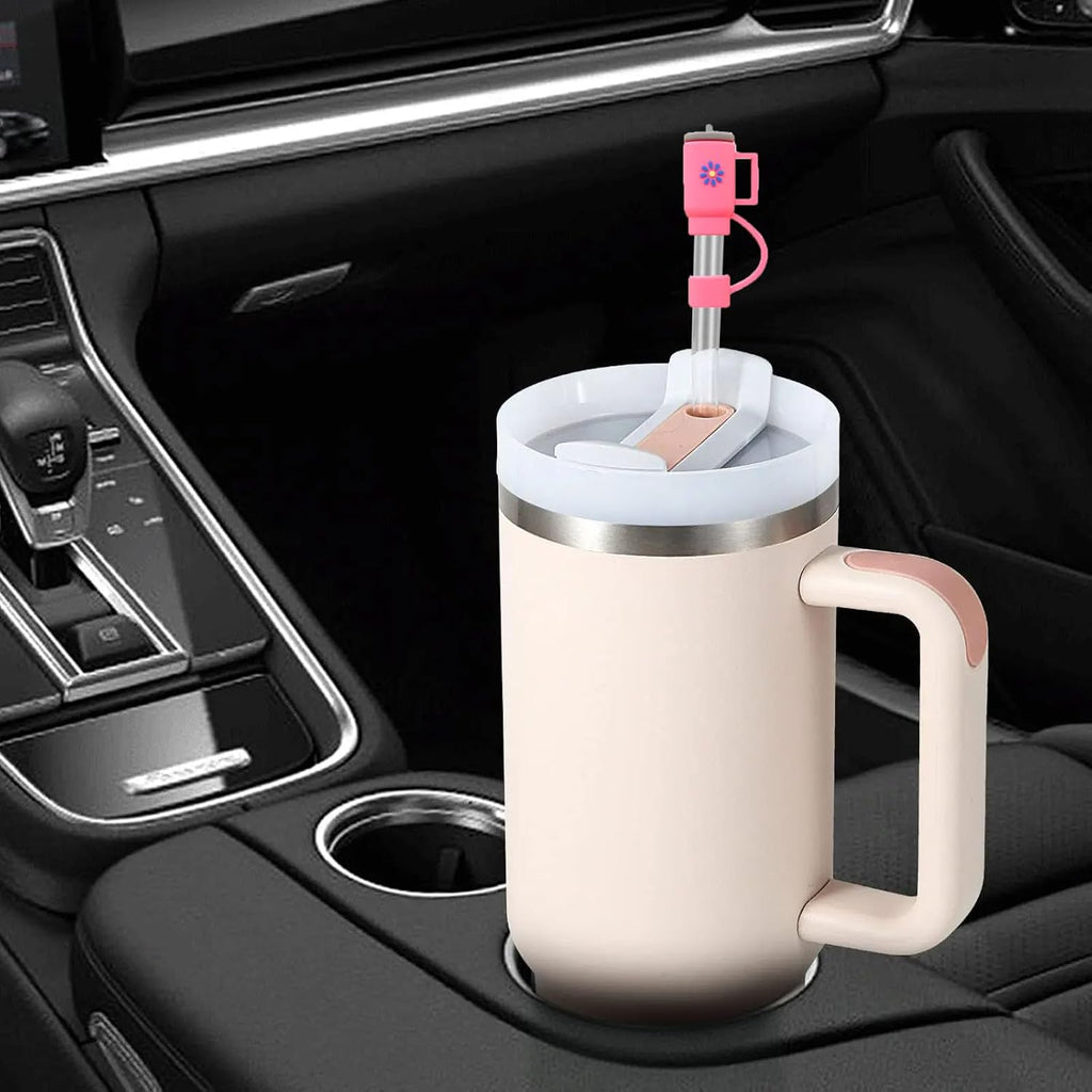 Silicone Straw Cover Set – Dust-Proof & Reusable Straw Toppers for 10mm Tumbler Straws