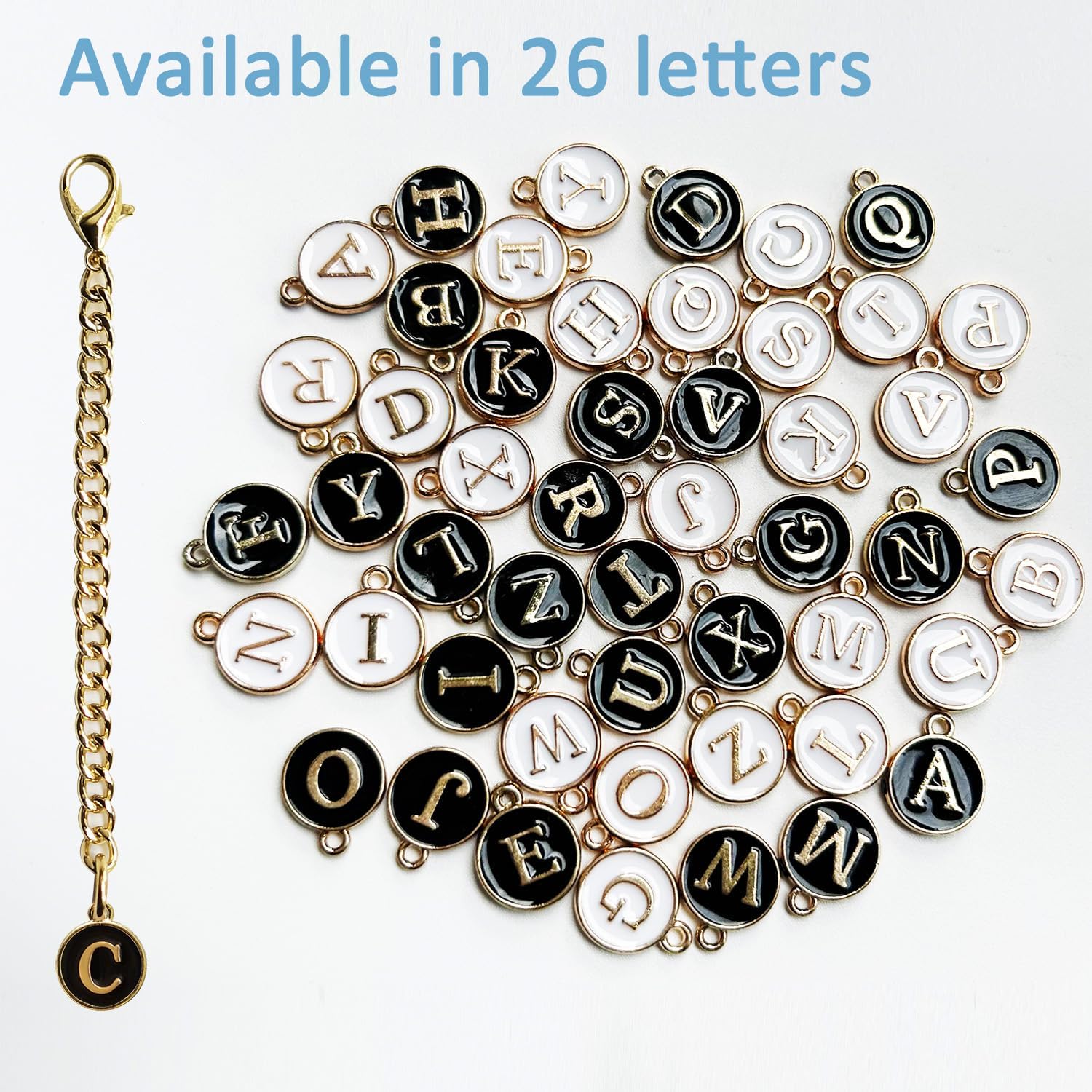 Personal Charm – Initial Letter Tumbler ID Accessory with Lobster Clasp for 30oz & 40oz Handles